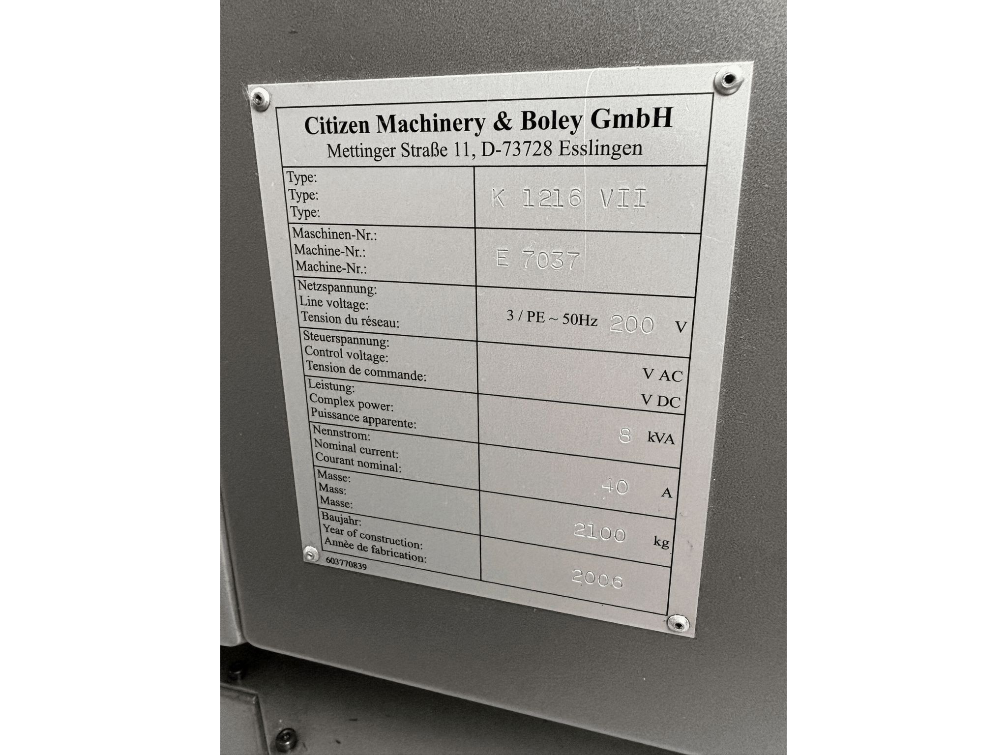 Citizen K 12 VII 1F7P 06